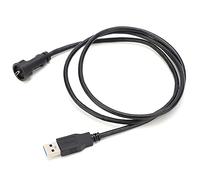 Fafeicy Connecteur USB étanche à Montage sur Panneau, Prise IP68 USB 3.0 | Interconnexion industrielle à conducteur en laiton, données haute vitesse 5 Gbit/s, verrouillage à baïonnette