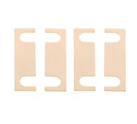 Fafeicy Connecteurs de Cavalier pour Haut Parleur, 4 Paires de Plaques de | Base en Cuivre Massif pour une Transmission Efficace du Son, Lame Droite de 56 Mm Adaptée à la Plupart des Bornes