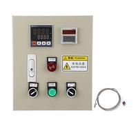 Fafeicy Contrôleur de Température PID Boîte de Commande de Thermostat, Affichage Numérique Contrôleur PID 220V 7,5KW 0-400 ℃ avec Relais SSR à Solide, pour le Four Machine de