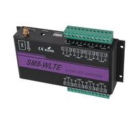 Fafeicy Contrôleur D'ouverture de Porte 4G LTE WiFi APP Télécommande GSM SMS Interrupteur de Porte avec Alarme de Capteur de Température et d'humidité pour L'automatisation Industrielle