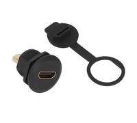 Fafeicy Coupleur à Montage sur Panneau EP, Prise de Passage Industrielle avec Verrouillage fileté pour l'électronique et les Machines, Connecteur étanche 1,5-30VAC 0,5-3A pour Applications