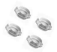 Fafeicy Couvre Boutons de Cuisinière à Gaz 4 Pièces Couvercles de | Couvercles de Boutons de Four de Protection pour Enfants, Couleur Transparente, Conception à Verrou Rabattable, Ajustement