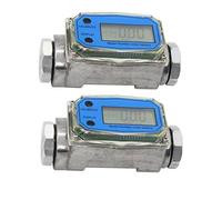 Fafeicy Débitmètre Numérique à, Débitmètre Numérique de Carburant, Affichage LCD 2,6-26 GPM 1 Pouce FNPT pour Eau, avec Boîtier en Alliage D'aluminium, étanche IPX4