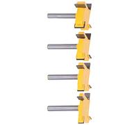 Fafeicy Défonceuse Surfaceuse Défonceuse Jeu de Fraises, Corps en Acier au | Jeu d\'embouts de routeur de surface Spoilboard, embouts de routeur de coupe en alliage de corps en acier au carbone, tige