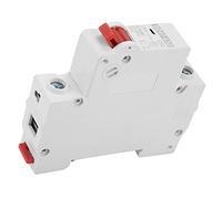 Fafeicy Disjoncteur CC DZ47-63Z 63A avec Protection contre les Fuites pour Systèmes Solaires - Interrupteur Pneumatique Miniature 1P 250 V 6 KA