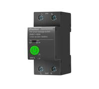Fafeicy Disjoncteur Intelligent, WiFi activé avec Protection contre les Fuites, Commutateur 2P télécommandé pour la Domotique et la Surveillance de l'énergie (BLACK)