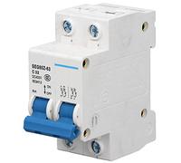 Fafeicy Disjoncteur Miniature DC, Disjoncteur PV ABS 2P 10A 400V CC 6kA,