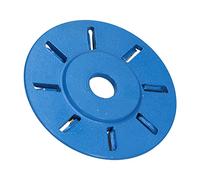 Fafeicy Disque de Sculpture sur Bois à 8 Dents, pour Meuleuse D'angle, Fraise en Acier Tungstène, Disque de Coupe de 90 Mm/3,54 Pouces, Outil de Polissage et de Façonnage du Bois, pour la (BLUE)