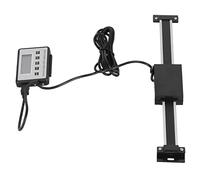 Fafeicy Échelle LCD à Lecture Numérique Linéaire 0-150 Mm Haute Précision pour Tour à Usage Industriel en Acier Inoxydable avec Résolution de 0,01 Mm Vitesse de Réponse de/S (0-200MM)