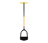 Fafeicy Edger étape d'herbe en Acier Inoxydable fabriqué, Finition Polie, Conception Ergonomique, Mi-Lune Dentaire de Dents, 38 Pouces, Trottoirs Propres et Parterres de Fleurs