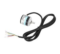 Fafeicy Encodeur à Arbre Plein triphasé ABZ 1000B 1024B 30KHZ DC5-24V Diamètre Sh 6mm avec Couplage Flexible pour L'ingénierie Bureautique (1000Z)