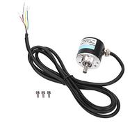 Fafeicy Encodeur à Arbre Plein triphasé ABZ 1000B 1024B 30KHZ DC5-24V Diamètre Sh 6mm avec Couplage Flexible pour L'ingénierie Bureautique (1024Z)