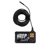 Fafeicy Endoscope Industriel, Caméra Endoscope à Double Objectif de 8 Mm avec écran LCD de 4,3 Pouces 1080P HD IP67, pour L'inspection des Tuyaux D'égout D'entretien de Voiture (5M / 16.4Ft)