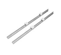 Fafeicy Ensemble de Curseurs de Rail Linéaire de 6 Pièces, SBR12-800 2 Rails 4 Blocs Système de Guide Linéaire élevé élevé avec Arbre en Acier Base D'alliage en Aluminium, pour les