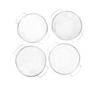 Fafeicy Ensemble de Tamis de Terre de Jardin, 4 Tailles de Maille 1/8 1/4 | Convient au Seau de 5 Gallons avec Poignées, au Tamisage du Gravier de Sable de Compost, aux Déchets de Jardin avec Tamis