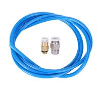 Fafeicy Ensemble de Tubes d'alimentation Bleus de 2 M pour Imprimante 3 avec Jeu de Buses à Distance pour Imprimante Pneumatique M6, Connecteur Pneumatique Droit et Connecteur M10, pour un