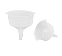 Fafeicy Entonnoirs de Cuisine Coniques en Plastique Entonnoir Polyvalent à Large Bouche pour Remplissage de Bouteilles Canettes Conteneurs Cuisine Laboratoire Garage PP Blanc 2L 4L Lot