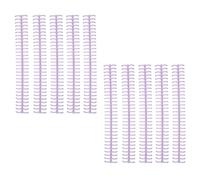 Fafeicy Épines de Liaison Adhésion Brillante 10pcs 30 Trous Bande de Plastique pour Feuille en Vrac 1/2 Pouce de Diamètre pour une Compilation Facile (PURPLE #21)
