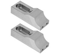 Fafeicy Étau à Pince Latérale S136H, 2 Pièces, en Acier, Profil Bas de 20mm pour Fraiseuses CNC, Type de Mâchoire M8 en Forme D'arc pour Machinistes