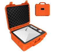 Fafeicy Étui de Transport à L'épreuve de l'eau, étui Orange, de Stockage Dur pour Une Mini Antenne avec Matériau PP, Mousse de Précision, Adaptée au Camping, à la Randonnée, à la Route