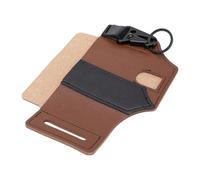 Fafeicy Étui en Cuir PU pour Multitool 4,5 Pouces, Brun | Épaissi et Texture Vintage, Porte-multitool pour Camping, Randonnée, Travailleurs en Extérieur et Rangement Quotidien