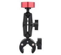 Fafeicy Fixation de l'échelle RV pour Mini, Fixation Réglable d'une Forte pour un Mini-Clamp/Holder Fort Flexible à Double Balle à la Bande-annonce RV Yacht (rouge)
