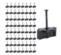 Fafeicy Fixation de Terrasse Composite Vis en Acier Inoxydable en Plastique ABS Clips de Terrasse Dissimulés pour Planches de Terrasse Composites Installation Facile 100 Pièces 50 Pieds