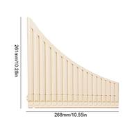 Fafeicy Flûte de Pan 18 Tuyaux, Flûte de Pan en Résine ABS Ton C, Instrument de Musique Compact pour Enfants avec Sac de Rangement et Partition de Musique d'entrée de Gamme