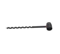 Fafeicy Force de Tarif Manuelle Noire, Forte de Survie en Acier en Carbone à Haute dureté, Tarière à Main Portable pour Le Camping en Milieu et Le Travail du Bois (10-230 mm)