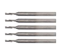 Fafeicy Fraise en Carbure de Tungstène, 3,175x1,5x6 Mm, une Seule Lame | Mèche de routeur de gravure CNC, géométrie à 3 cannelures, élimination des copeaux polis miroir, fraisage de Surface à