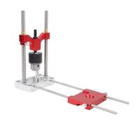 Fafeicy Gabarit de Guidage de Perçage Multi-angle avec Tige Hexagonale 1/4 pour Trous Droits et Coudés, Guide de Perçage Portable en Alliage D'aluminium, Gabarit de Travail du Bois