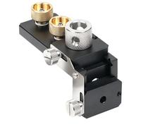 Fafeicy Gabarit de Guidage de Perçage pour Profilés en Aluminium, Outil de Perçage de Trous D'accès avec Forets étagés M6 M8 pour Cadres D'imprimante 3D de Meubles