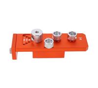 Fafeicy Gabarit de Perçage pour profilé en Aluminium, Outil de Positionnement de Perçage de Précision avec Guide de Centrage Automatique et Règle, Bagues de de 3 à 10 Mm pour