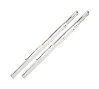 Fafeicy Glissières de Tiroir Verrouillables Robustes avec 3 Sections Entièrement Ouvertes, Montage Latéral Série 27 IDA77, 400 Mm, 17-38 Kg, Adaptées aux Consoles de Jeux, à l'industrie Médicale et à
