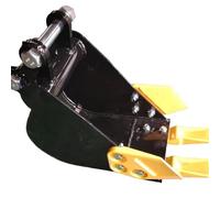 Fafeicy Godet de Creusement étroit 200 Mm, Accessoire pour Mini-pelle avec Trou de 0,98 Po de Diamètre, Empattement Central de 3,54 Po pour Pelles Compactes de 1 à 1,5 Tonnes