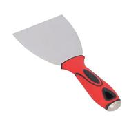 Fafeicy Grattoir à Peinture en Acier Inoxydable avec Poignée en Caoutchouc Souple, Lame de 4 Pouces pour Enlever la Peinture, Application de Papier Peint de Mastic de Fenêtre et Réparation de Plâtre