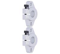 Fafeicy Guidage Linéaire à Rail pour Arbre de 12 Mm, Lot de 2 | Support d\'axe optique, aluminium traité thermiquement, fixation d\'arbre horizontal, pour transmission automatisée, robots