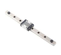 Fafeicy Guide de Rail Linéaire, 400 Mm en Acier traité Thermiquement | Bloc de chariot de routeur CNC, faible frottement coulissant, bouchon en caoutchouc, Protection contre la poussière,