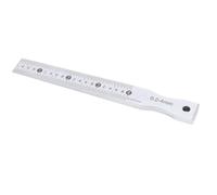 Fafeicy Indicateur D'écart en Acier Inoxydable, Indicateur de Cône de Précision de 0,05 Mm avec échelles Claires pour la Construction de Chemins de Fer de Plombe