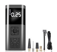 Fafeicy Inflateur de Pneus de Compresseur d'air de Voiture, Pompe à Air Portable pour la Balle de Moto de Vélo de Voiture, avec Lumière de Travail, Quatre Modes en Option, Lumière LED Mise (Fil)