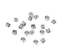 Fafeicy Inserts Filetés M5 en Acier Inoxydable 304, 100 Pièces, Insert de Réparation de Filetage de Bobine Hélicoïdale, Pas de 0,8 1D à 3D pour Pièces en Aluminium et Magnésium, R (M5*0.8 * 1.5D)