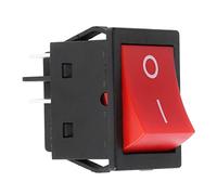 Fafeicy Interrupteur à Bascule Marche-arrêt 30A, 4 Broches, Type Bateau, Robuste, pour Machine à Souder, Application Marine (5PCS)