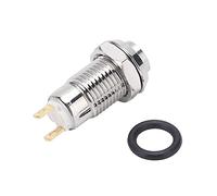 Fafeicy Interrupteur à bouton-poussoir 3V/1A, bouton-poussoir momentané étanche de acier inoxydable M8x0,5, Interrupteur De Commande