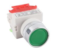 Fafeicy Interrupteur à Bouton-poussoir momentané, Interrupteur à Bouton à Tête Plate de Montage de 22 Mm 220 V 5 A Réinitialisation Automatique pour les Panneaux de Commande de Relais de Contacteur de