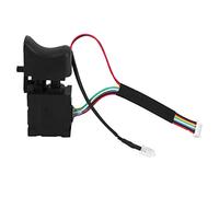 Fafeicy Interrupteur de Déclencheur de Forage électrique Noir, Remplacement de Vitesse CW/CCW à une Vitesse Réglable avec un Matériau en Plastique + Métal, pour un Assemblage Facile