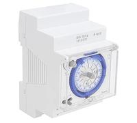 Fafeicy Interrupteur de Minuterie Mécanique 24 Heures Interrupteur de Temps Mécanique Programmable pour Chauffe-eau les Lampadaires avec Moteur à Impulsion Synchrone 110-230V AC