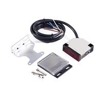 Fafeicy Interrupteur Photoélectrique AC90-250V 3A E3JK-R4M1, Capteur Réflexe à Lentille Carrée avec Anti-interférence pour la Détection de Présence D'objets
