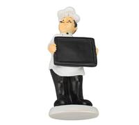 Fafeicy Italian Chef Decor Resin Kitchen Statue, Fat Chef Sculpture Funny Home Decor Home for Kitchen Counter Garden Tabletop Decorations