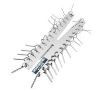 Fafeicy Jauge de Tube Capillaire, Conception à Double Griffe en Acier Inoxydable avec échelle Métrique Impériale pour la Mesure de Tubes en Cuivre dans les Systèmes de Réfrigération CVC