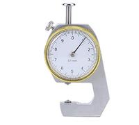 Fafeicy Jauge d'Épaisseur 0 à 10 mm, Thickness Gauges, Outil de Mesure de Précision à Cadran Rond Tête Plate à Pointe Plate pour Mesurer l'Épaisseur des Pièces (Pointed Head)